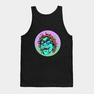 Cool laugh out loud dude with perfect teeth illustration Tank Top